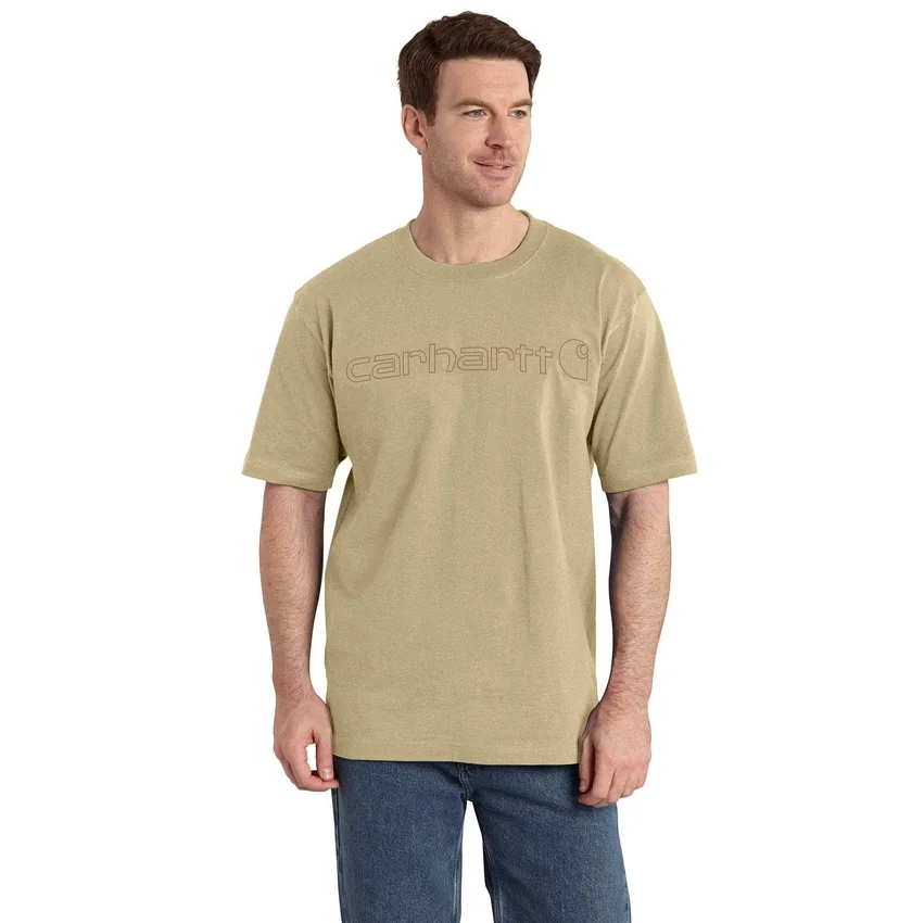 Camiseta de hombre Dearborn de corte holgado y tejido grueso con logotipo