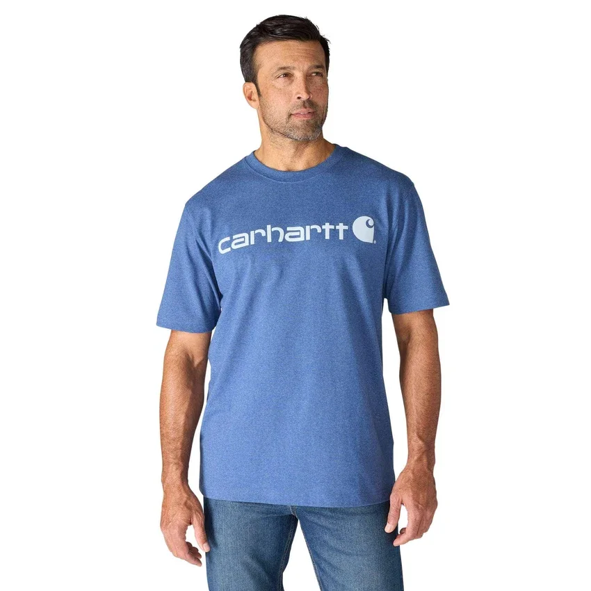 Camiseta de hombre Dearborn de corte holgado y tejido grueso con logotipo