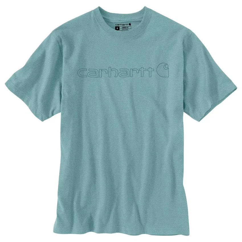 Camiseta de hombre Dearborn de corte holgado y tejido grueso con logotipo