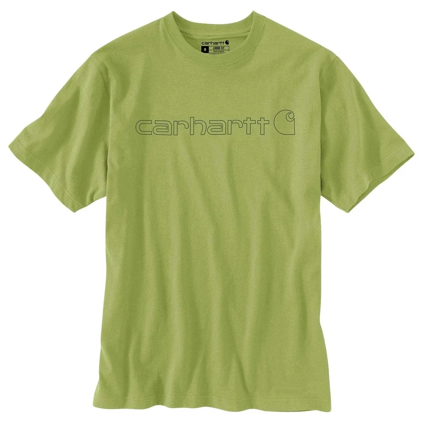 Camiseta de hombre Dearborn de corte holgado y tejido grueso con logotipo