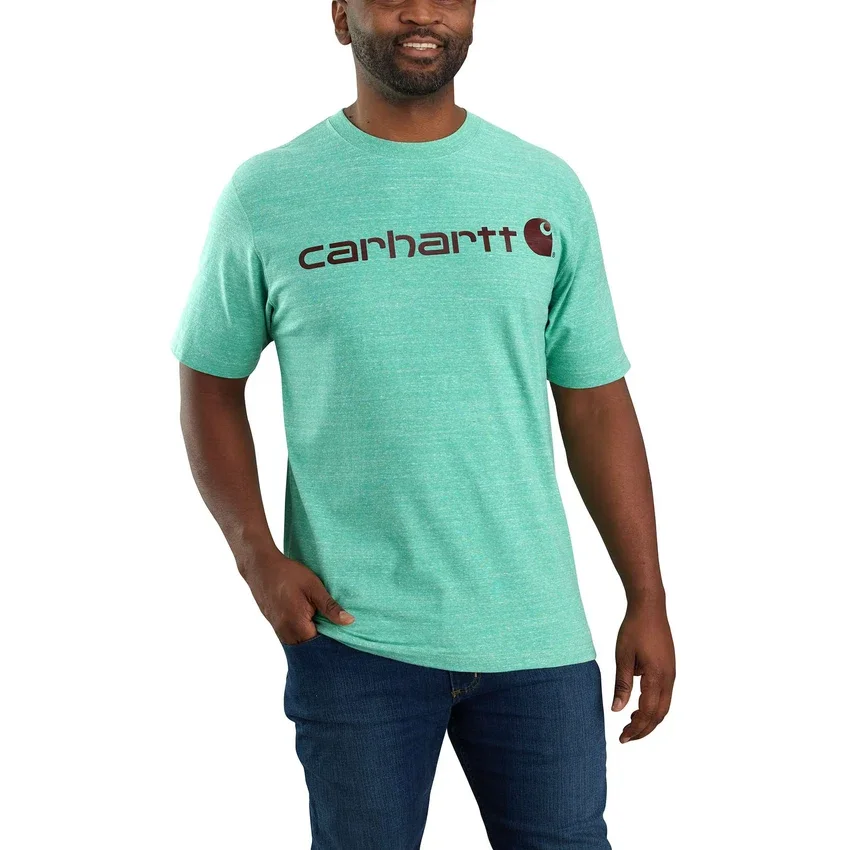Camiseta de hombre Dearborn de corte holgado y tejido grueso con logotipo