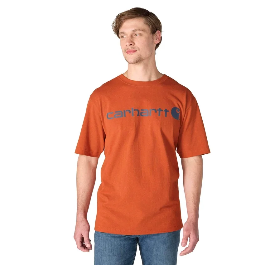 Camiseta de hombre Dearborn de corte holgado y tejido grueso con logotipo