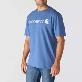 Camiseta de hombre Dearborn de corte holgado y tejido grueso con logotipo