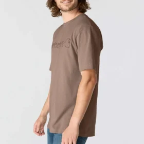 Camiseta de hombre Dearborn de corte holgado y tejido grueso con logotipo