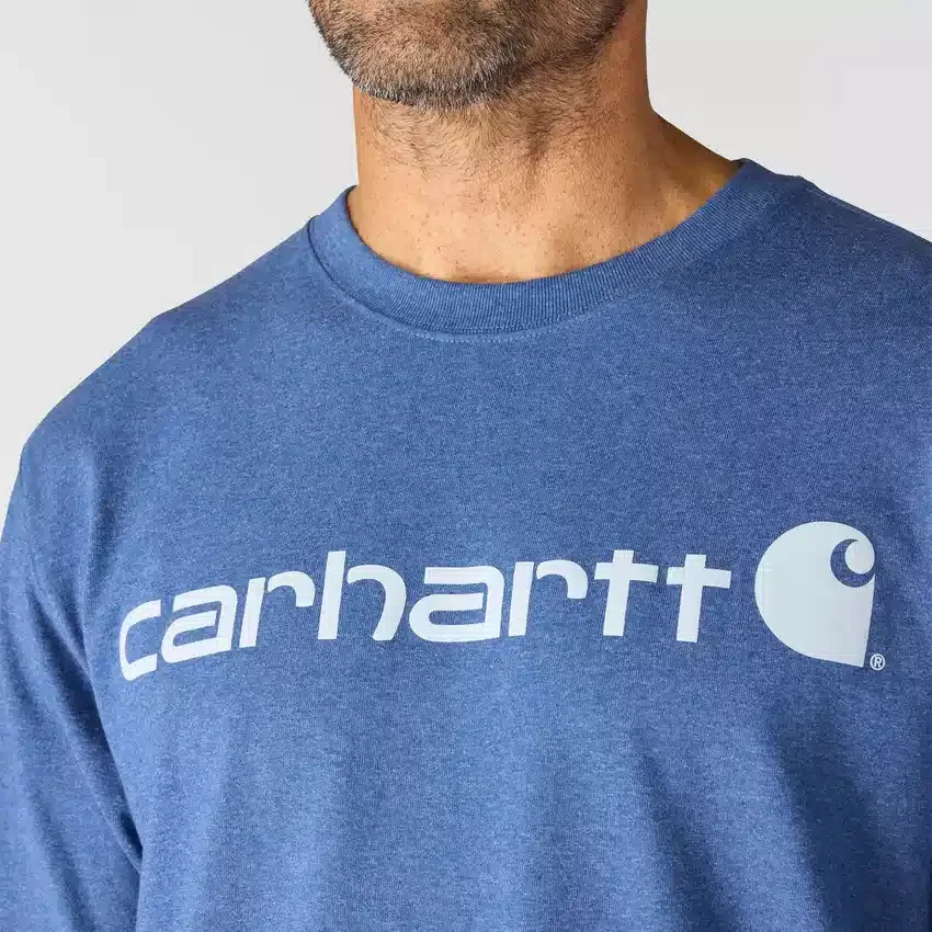 Camiseta de hombre Dearborn de corte holgado y tejido grueso con logotipo