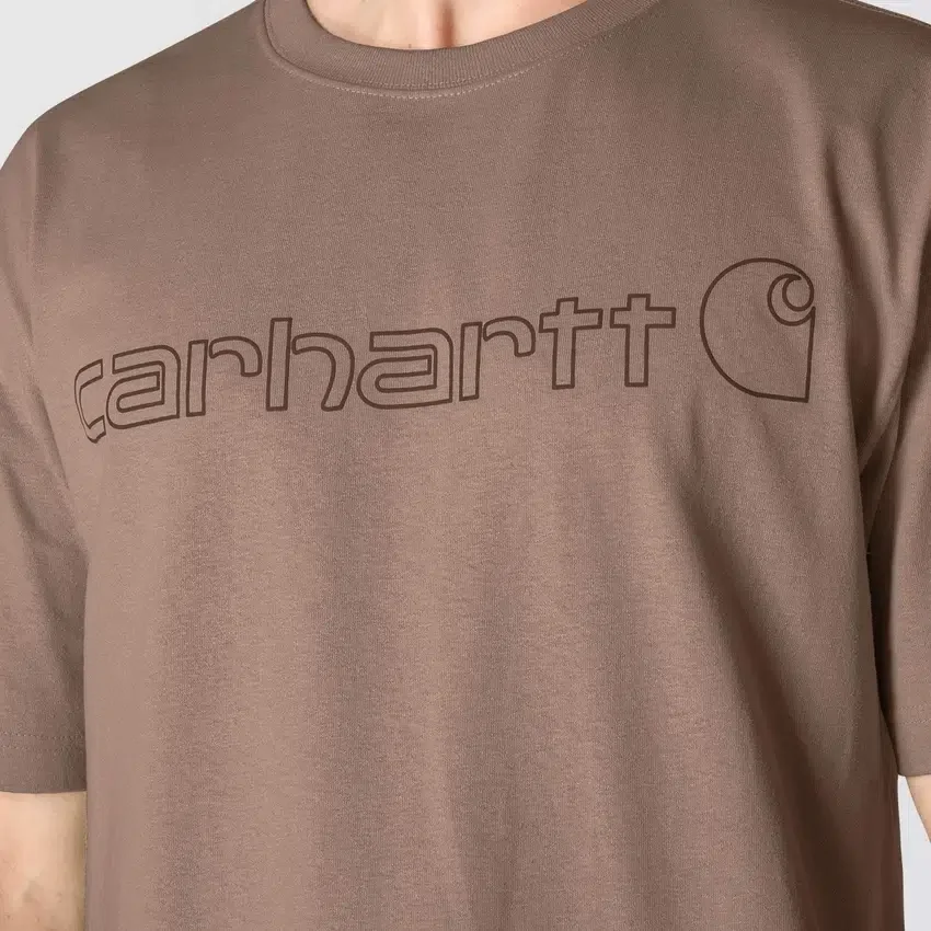 Camiseta de hombre Dearborn de corte holgado y tejido grueso con logotipo