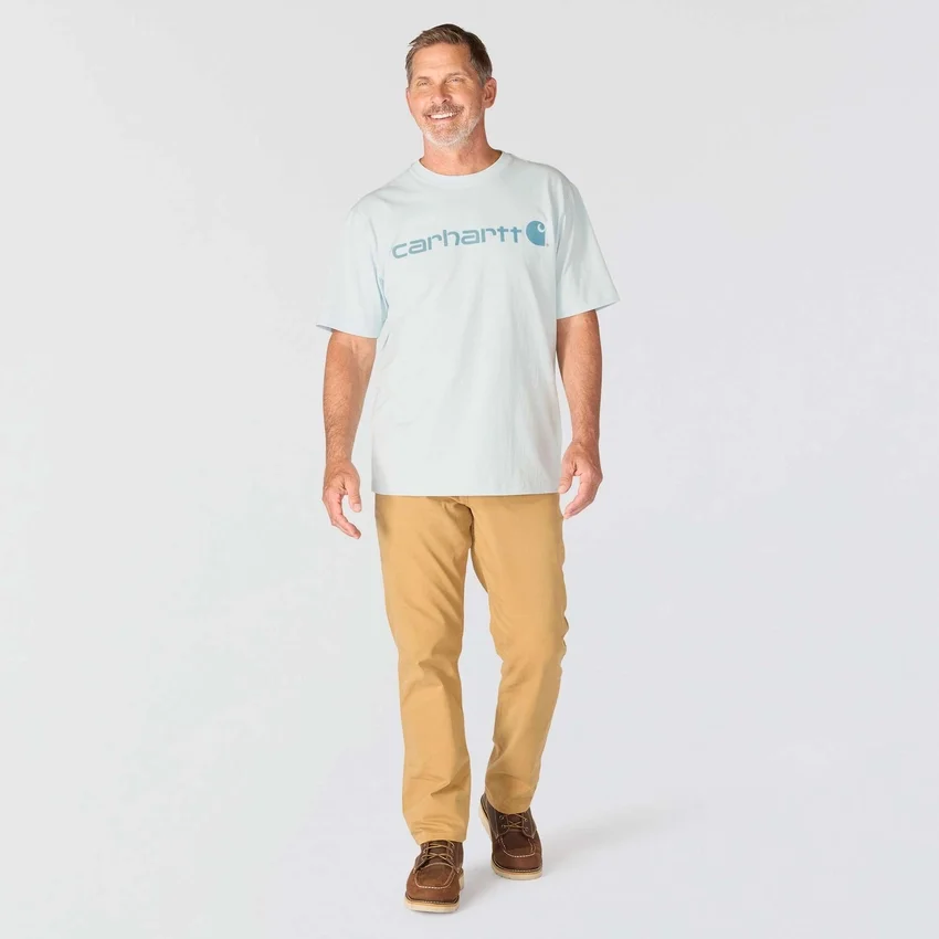 Camiseta de hombre Dearborn de corte holgado y tejido grueso con logotipo