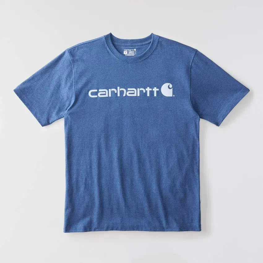 Camiseta de hombre Dearborn de corte holgado y tejido grueso con logotipo