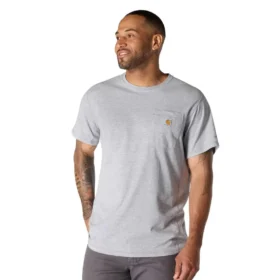 Camiseta de hombre Force de corte holgado con bolsillos y tecnología de absorción de la humedad