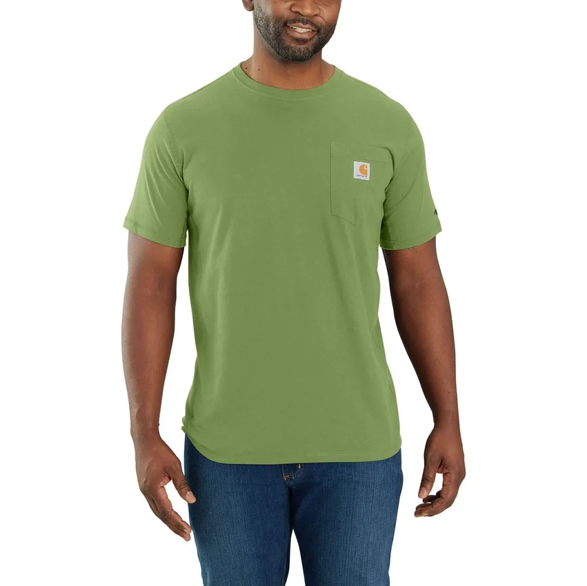 Camiseta de hombre Force de corte holgado con bolsillos y tecnología de absorción de la humedad