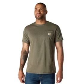 Camiseta de hombre Force de corte holgado con bolsillos y tecnología de absorción de la humedad