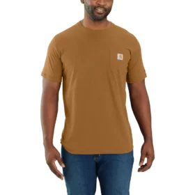 Camiseta de hombre Force de corte holgado con bolsillos y tecnología de absorción de la humedad