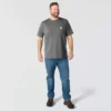 Camiseta de hombre Force de corte holgado con bolsillos y tecnología de absorción de la humedad
