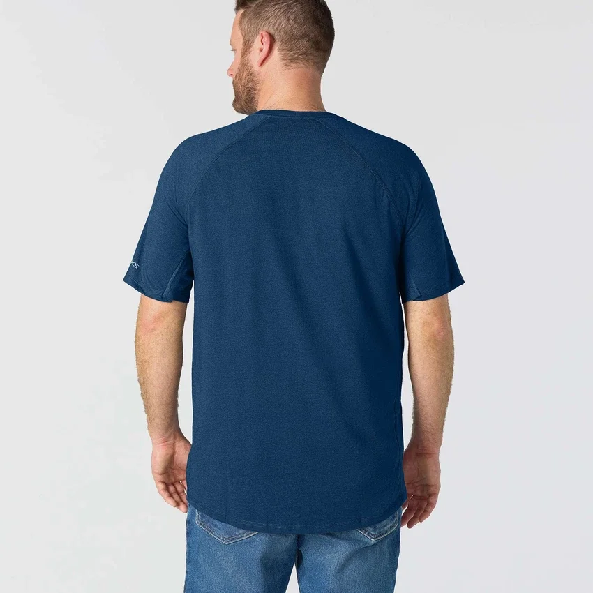 Camiseta de hombre Force de corte holgado con bolsillos y tecnología de absorción de la humedad