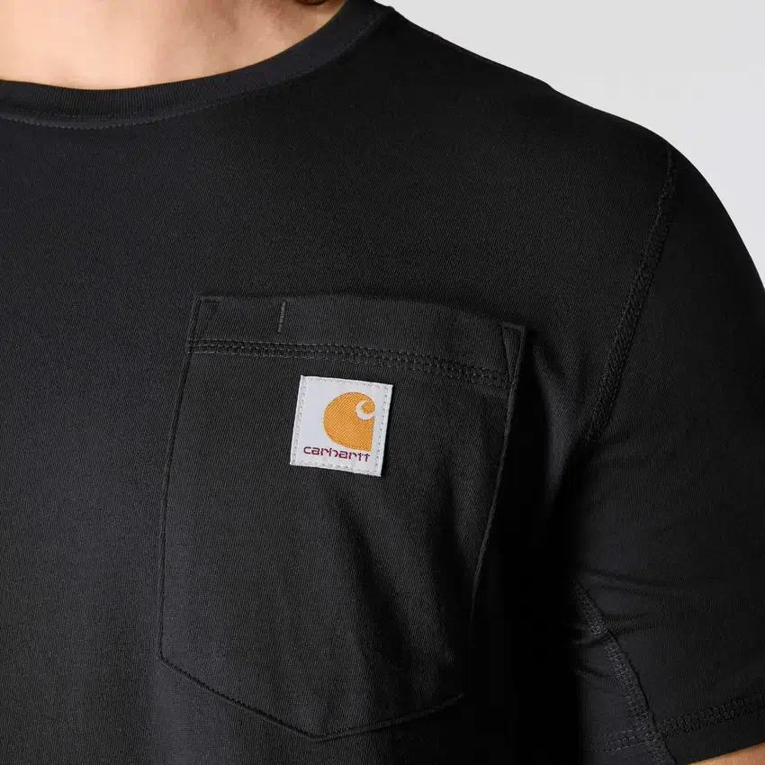 Camiseta de hombre Force de corte holgado con bolsillos y tecnología de absorción de la humedad