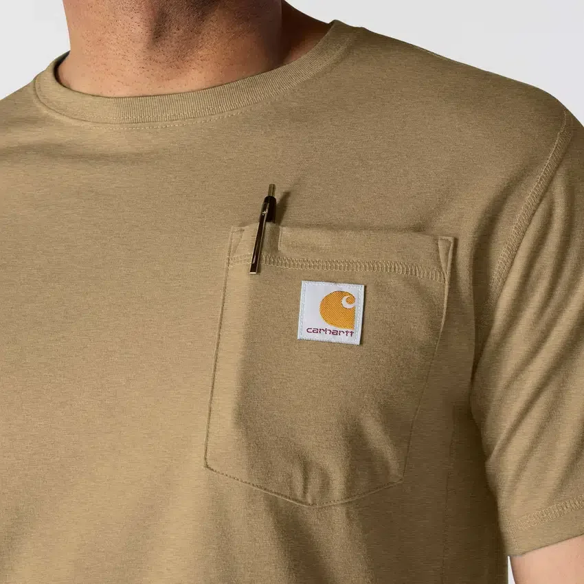 Camiseta de hombre Force de corte holgado con bolsillos y tecnología de absorción de la humedad