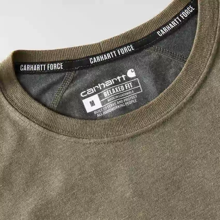 Camiseta de hombre Force de corte holgado con bolsillos y tecnología de absorción de la humedad