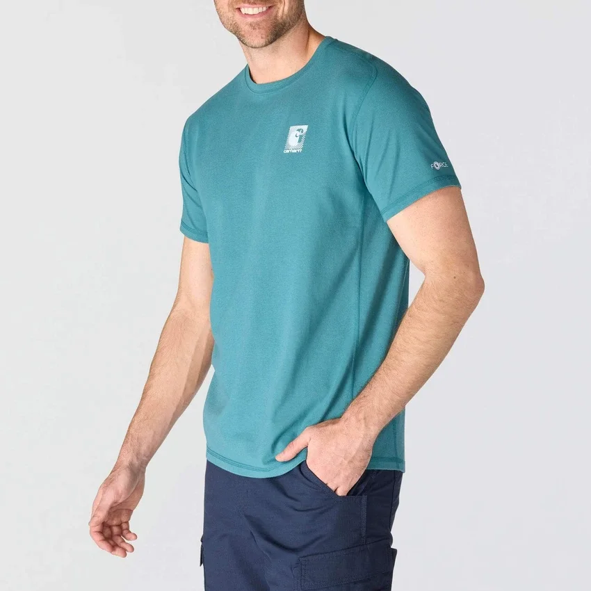 Camiseta de hombre «Force» transpirable, que absorbe la humedad y con logotipo