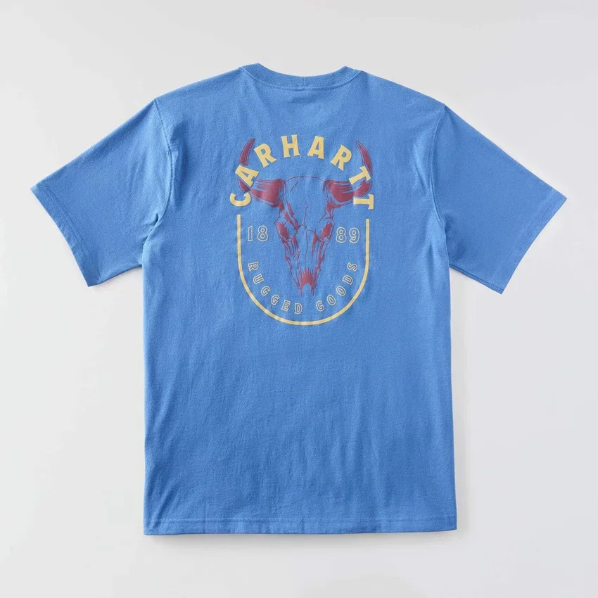 Camiseta de hombre Irvine de corte holgado con estampado de calavera