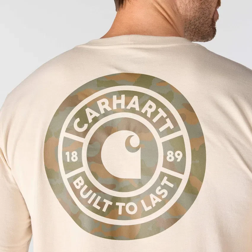 Camiseta de hombre Irvine de corte holgado con estampado de camuflaje