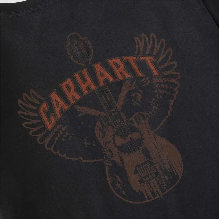 Camiseta de hombre Irvine de corte holgado con estampado de guitarra