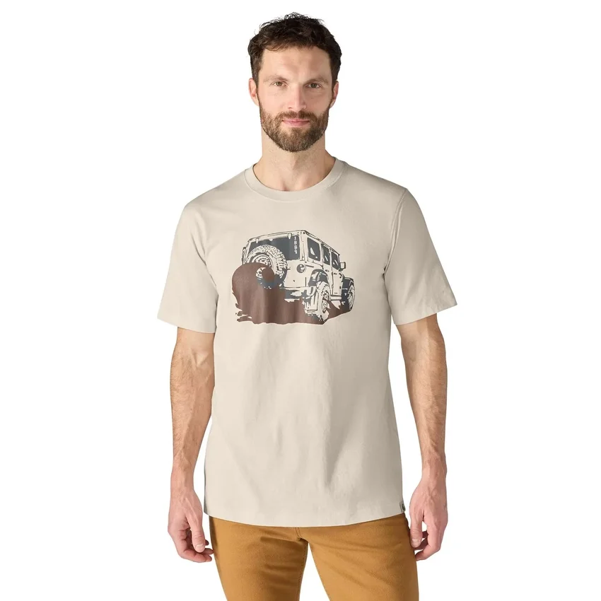 Camiseta de hombre Irvine de corte holgado con estampado «Mud»