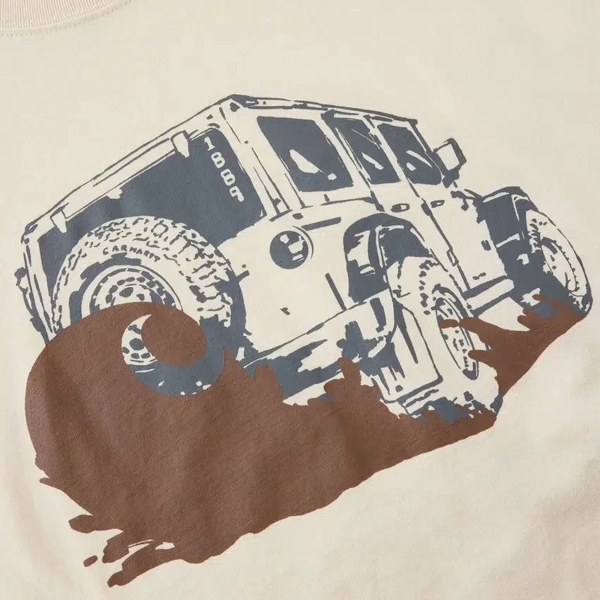 Camiseta de hombre Irvine de corte holgado con estampado «Mud»
