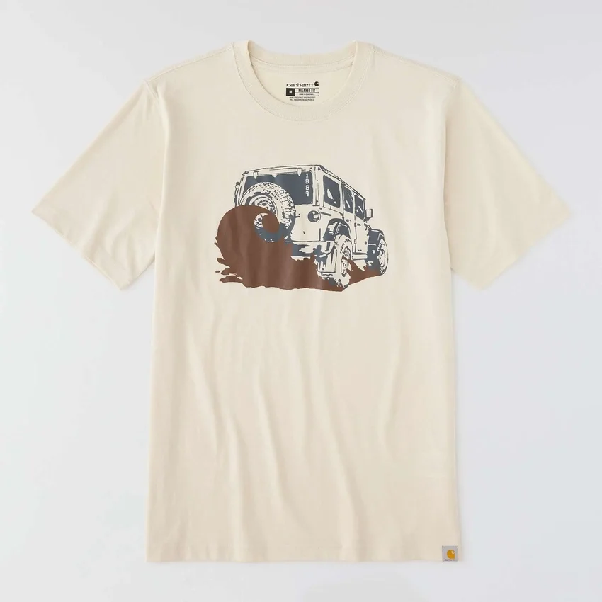 Camiseta de hombre Irvine de corte holgado con estampado «Mud»