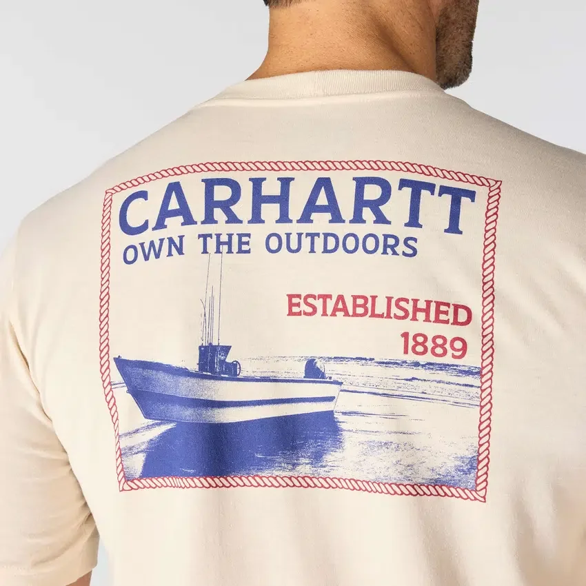 Camiseta de hombre Irvine de corte holgado con gráfico de barco