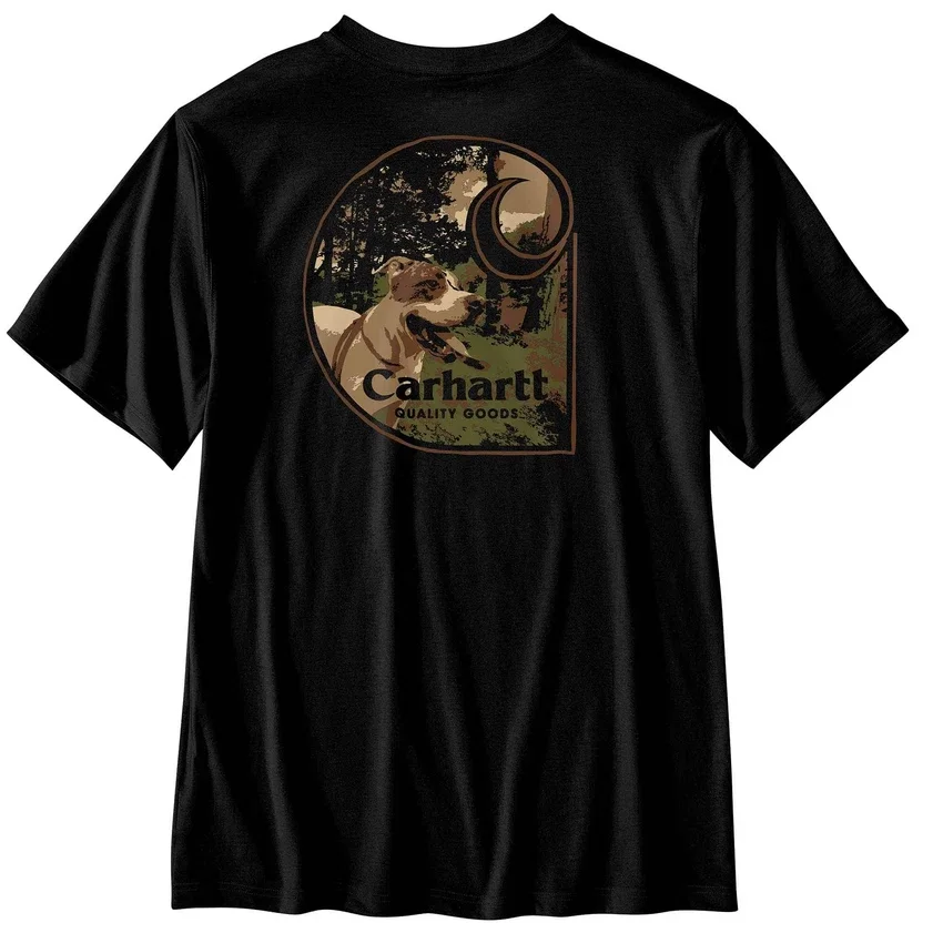 Camiseta de hombre Irvine de corte holgado con gráfico de perro