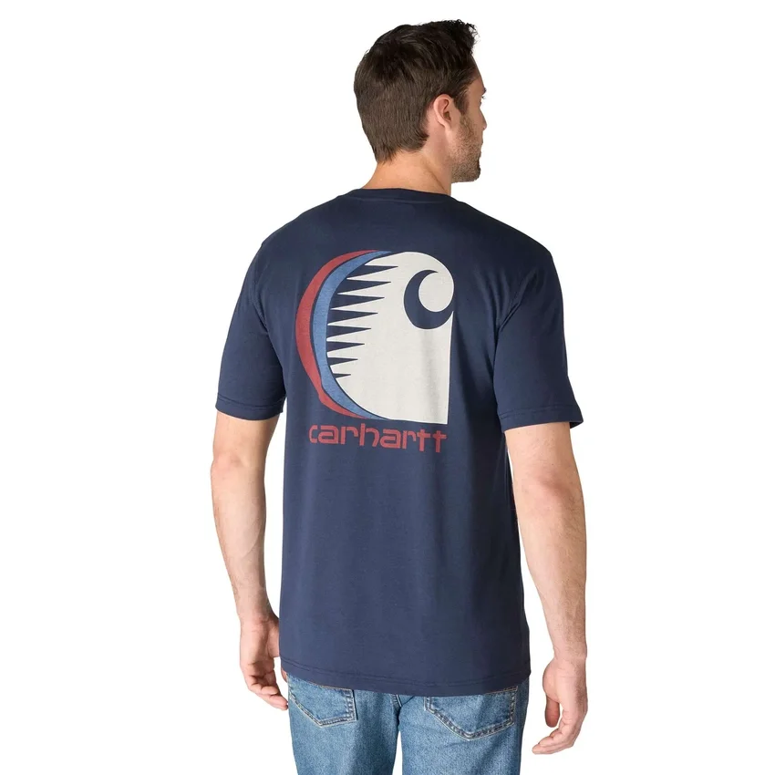 Camiseta de hombre Irvine de corte holgado con logotipo «C»