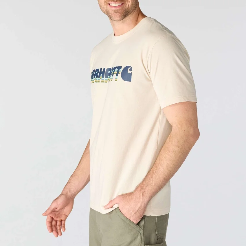 Camiseta de hombre Irvine de corte holgado con logotipo superpuesto
