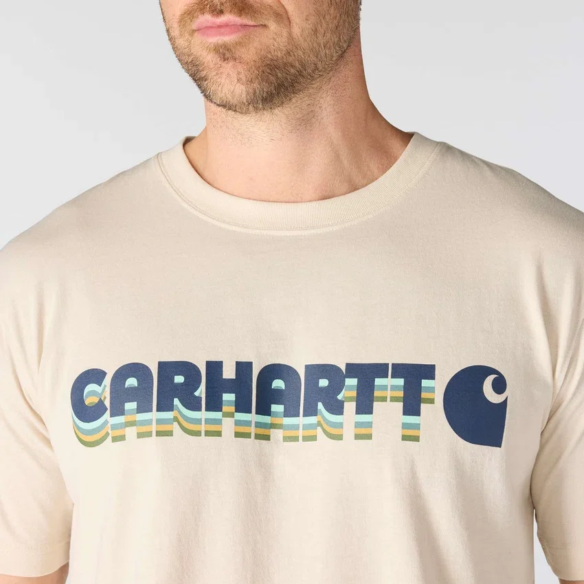 Camiseta de hombre Irvine de corte holgado con logotipo superpuesto