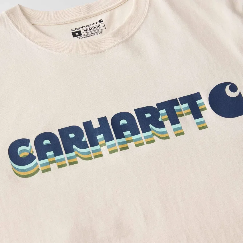 Camiseta de hombre Irvine de corte holgado con logotipo superpuesto