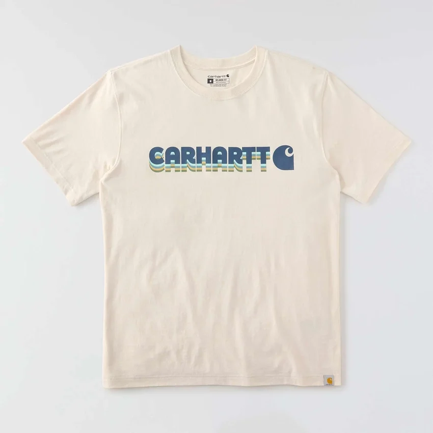 Camiseta de hombre Irvine de corte holgado con logotipo superpuesto