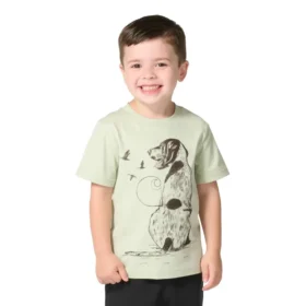 Camiseta de manguitos con perros para niño (niños pequeños/niños)