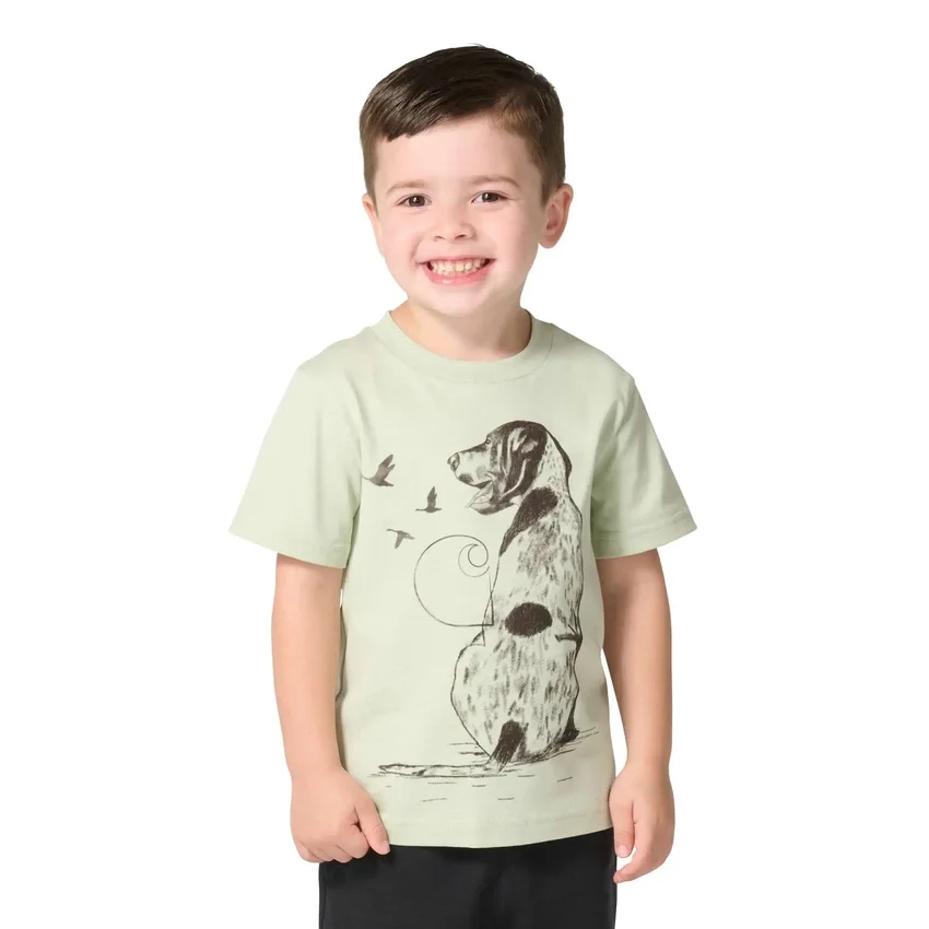 Camiseta de manguitos con perros para niño (niños pequeños/niños)