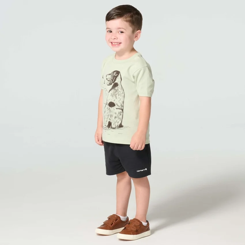Camiseta de manguitos con perros para niño (niños pequeños/niños)