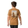 Camiseta de manguitos cortos con diseño de perro para niño (niños pequeños/niños/jóvenes)
