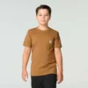 Camiseta de manguitos cortos con diseño de perro para niño (niños pequeños/niños/jóvenes)