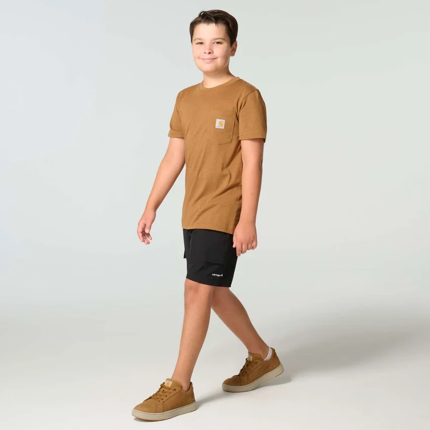 Camiseta de manguitos cortos con diseño de perro para niño (niños pequeños/niños/jóvenes)