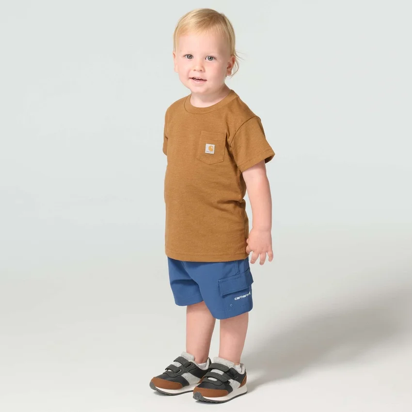 Camiseta de manguitos cortos con diseño de perro para niño (niños pequeños/niños/jóvenes)