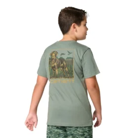 Camiseta de manguitos cortos con motivos de perros para niño (niños/jóvenes)
