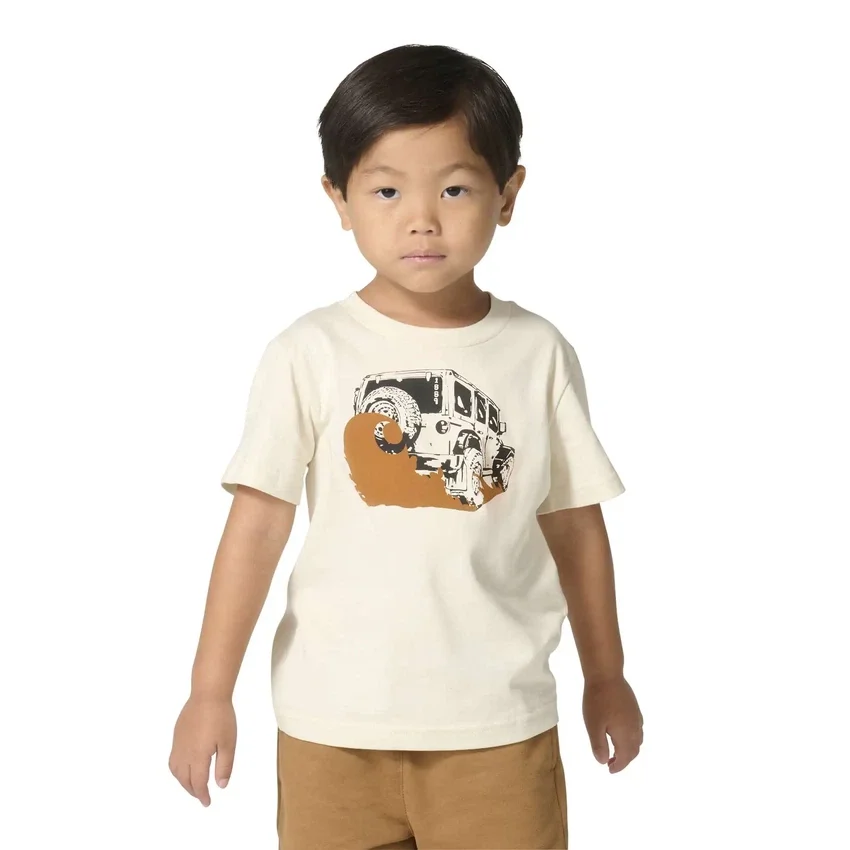 Camiseta de manguitos cortos con motivos de vehículos para niño (niños pequeños/niños/jóvenes)