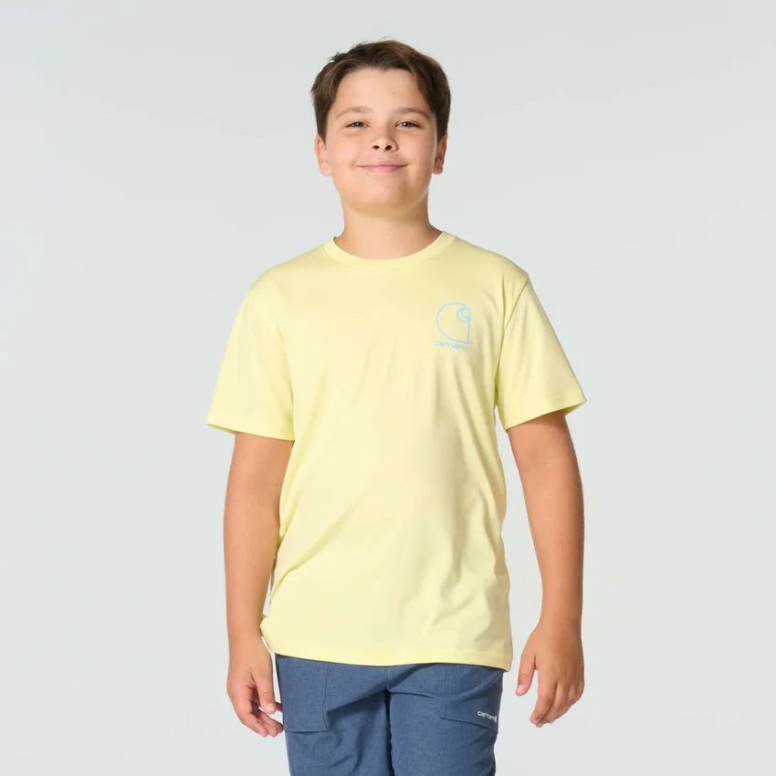 Camiseta de manguitos Force Sun Defender™ jaspeada para niño (niños/bebés)