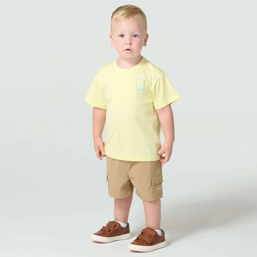 Camiseta de manguitos Force Sun Defender™ jaspeada para niño (niños/bebés)