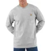 Camiseta de manguitos largos con bolsillo para hombre Dearborn, de corte holgado y tejido grueso
