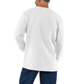 Camiseta de manguitos largos con bolsillo para hombre Dearborn, de corte holgado y tejido grueso