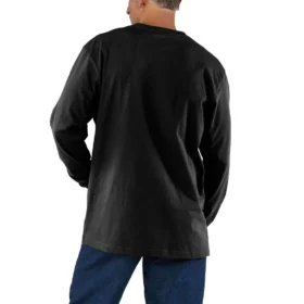 Camiseta de manguitos largos con bolsillo para hombre Dearborn, de corte holgado y tejido grueso