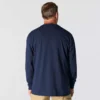 Camiseta de manguitos largos con bolsillo para hombre Dearborn, de corte holgado y tejido grueso